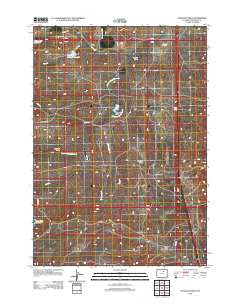 Schlicht Draw Wyoming Historical topographic map, 1:24000 scale, 7.5 X 7.5 Minute, Year 2012