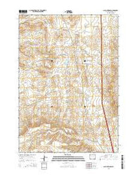 Schlicht Draw Wyoming Current topographic map, 1:24000 scale, 7.5 X 7.5 Minute, Year 2015