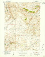 Schlichting Mountain Wyoming Historical topographic map, 1:24000 scale, 7.5 X 7.5 Minute, Year 1953