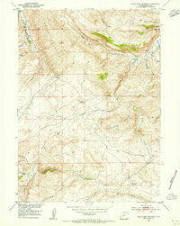 Schlichting Mountain Wyoming Historical topographic map, 1:24000 scale, 7.5 X 7.5 Minute, Year 1953