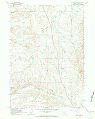 Schlict Draw Wyoming Historical topographic map, 1:24000 scale, 7.5 X 7.5 Minute, Year 1961