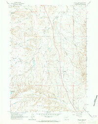 Schlict Draw Wyoming Historical topographic map, 1:24000 scale, 7.5 X 7.5 Minute, Year 1961