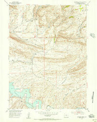 Schneider Ridge Wyoming Historical topographic map, 1:24000 scale, 7.5 X 7.5 Minute, Year 1953
