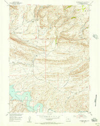 Schneider Ridge Wyoming Historical topographic map, 1:24000 scale, 7.5 X 7.5 Minute, Year 1953