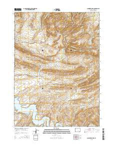 Schneider Ridge Wyoming Current topographic map, 1:24000 scale, 7.5 X 7.5 Minute, Year 2015
