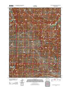 Schoettlin Mountain Wyoming Historical topographic map, 1:24000 scale, 7.5 X 7.5 Minute, Year 2012