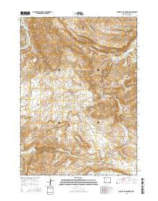 Schoettlin Mountain Wyoming Current topographic map, 1:24000 scale, 7.5 X 7.5 Minute, Year 2015