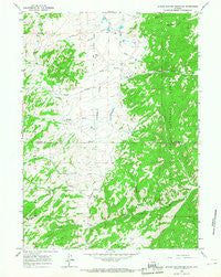 School Section Mountain Wyoming Historical topographic map, 1:24000 scale, 7.5 X 7.5 Minute, Year 1964
