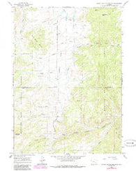 School Section Mountain Wyoming Historical topographic map, 1:24000 scale, 7.5 X 7.5 Minute, Year 1964