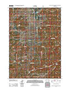 School Section Mountain Wyoming Historical topographic map, 1:24000 scale, 7.5 X 7.5 Minute, Year 2012