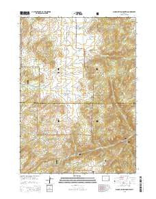 School Section Mountain Wyoming Current topographic map, 1:24000 scale, 7.5 X 7.5 Minute, Year 2015