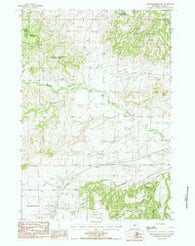 Schoolmarm Butte Wyoming Historical topographic map, 1:24000 scale, 7.5 X 7.5 Minute, Year 1984
