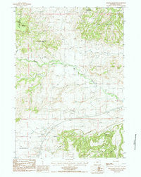 Schoolmarm Butte Wyoming Historical topographic map, 1:24000 scale, 7.5 X 7.5 Minute, Year 1984