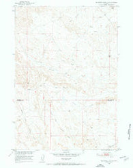 Schuster Flats NE Wyoming Historical topographic map, 1:24000 scale, 7.5 X 7.5 Minute, Year 1951