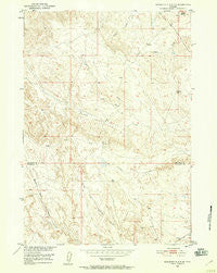 Schuster Flats NE Wyoming Historical topographic map, 1:24000 scale, 7.5 X 7.5 Minute, Year 1951