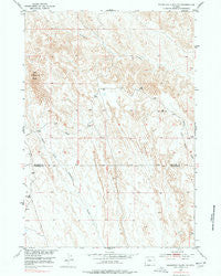 Schuster Flats NW Wyoming Historical topographic map, 1:24000 scale, 7.5 X 7.5 Minute, Year 1951