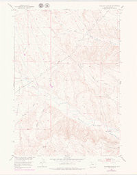 Schuster Flats SE Wyoming Historical topographic map, 1:24000 scale, 7.5 X 7.5 Minute, Year 1951