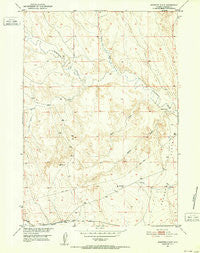 Schuster Flats Wyoming Historical topographic map, 1:24000 scale, 7.5 X 7.5 Minute, Year 1951