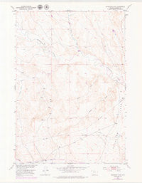 Schuster Flats Wyoming Historical topographic map, 1:24000 scale, 7.5 X 7.5 Minute, Year 1951