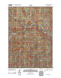 Schuster Flats Wyoming Historical topographic map, 1:24000 scale, 7.5 X 7.5 Minute, Year 2012