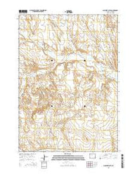 Schuster Flats Wyoming Current topographic map, 1:24000 scale, 7.5 X 7.5 Minute, Year 2015