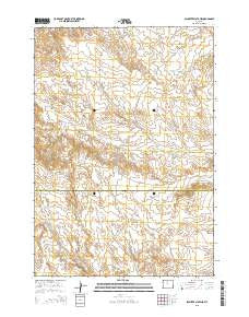 Schuster Flats NE Wyoming Current topographic map, 1:24000 scale, 7.5 X 7.5 Minute, Year 2015
