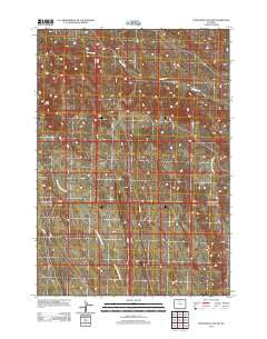 Schuster Flats NW Wyoming Historical topographic map, 1:24000 scale, 7.5 X 7.5 Minute, Year 2012