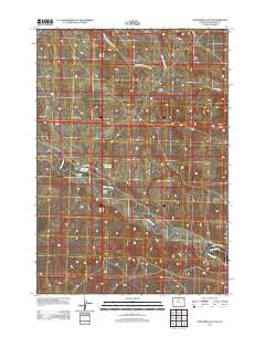 Schuster Flats SE Wyoming Historical topographic map, 1:24000 scale, 7.5 X 7.5 Minute, Year 2012