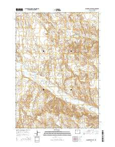 Schuster Flats SE Wyoming Current topographic map, 1:24000 scale, 7.5 X 7.5 Minute, Year 2015