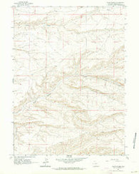 Scott Spring Wyoming Historical topographic map, 1:24000 scale, 7.5 X 7.5 Minute, Year 1961