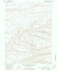 Scott Spring Wyoming Historical topographic map, 1:24000 scale, 7.5 X 7.5 Minute, Year 1961