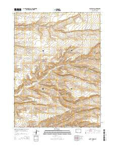 Scott Spring Wyoming Current topographic map, 1:24000 scale, 7.5 X 7.5 Minute, Year 2015