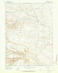 Scrivner Butte Wyoming Historical topographic map, 1:24000 scale, 7.5 X 7.5 Minute, Year 1963