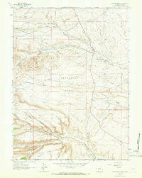 Scrivner Butte Wyoming Historical topographic map, 1:24000 scale, 7.5 X 7.5 Minute, Year 1963