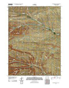 Scrivner Butte Wyoming Historical topographic map, 1:24000 scale, 7.5 X 7.5 Minute, Year 2010