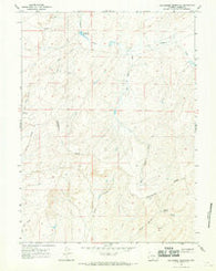 Seaverson Reservoir Wyoming Historical topographic map, 1:24000 scale, 7.5 X 7.5 Minute, Year 1966