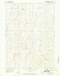 Seaverson Reservoir Wyoming Historical topographic map, 1:24000 scale, 7.5 X 7.5 Minute, Year 1966