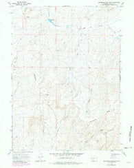 Seaverson Reservoir Wyoming Historical topographic map, 1:24000 scale, 7.5 X 7.5 Minute, Year 1966