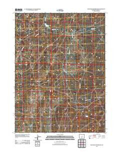 Seaverson Reservoir Wyoming Historical topographic map, 1:24000 scale, 7.5 X 7.5 Minute, Year 2012