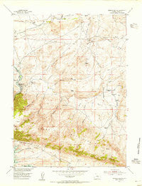 Seminoe Dam NE Wyoming Historical topographic map, 1:24000 scale, 7.5 X 7.5 Minute, Year 1953