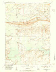 Seminoe Dam SE Wyoming Historical topographic map, 1:24000 scale, 7.5 X 7.5 Minute, Year 1953