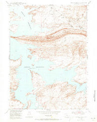 Seminoe Dam SE Wyoming Historical topographic map, 1:24000 scale, 7.5 X 7.5 Minute, Year 1953