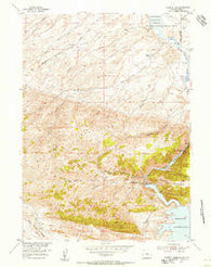 Seminoe Dam Wyoming Historical topographic map, 1:24000 scale, 7.5 X 7.5 Minute, Year 1953