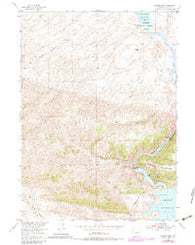 Seminoe Dam Wyoming Historical topographic map, 1:24000 scale, 7.5 X 7.5 Minute, Year 1953