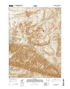 Seminoe Dam NE Wyoming Current topographic map, 1:24000 scale, 7.5 X 7.5 Minute, Year 2015