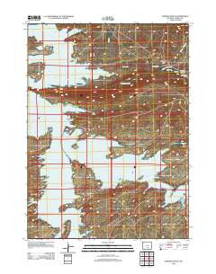 Seminoe Dam SE Wyoming Historical topographic map, 1:24000 scale, 7.5 X 7.5 Minute, Year 2012