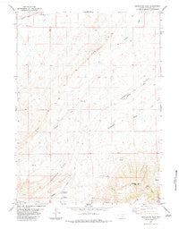 Separation Peak Wyoming Historical topographic map, 1:24000 scale, 7.5 X 7.5 Minute, Year 1983