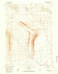 Separation Rim Wyoming Historical topographic map, 1:24000 scale, 7.5 X 7.5 Minute, Year 1960