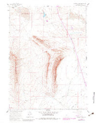 Separation Rim Wyoming Historical topographic map, 1:24000 scale, 7.5 X 7.5 Minute, Year 1960