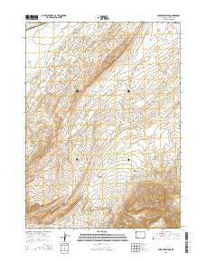 Separation Peak Wyoming Current topographic map, 1:24000 scale, 7.5 X 7.5 Minute, Year 2015
